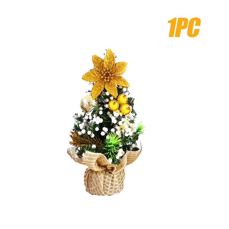 3PCS Christmas Tree Mini Christmas Tree Desktop Decorations Window Decorations Christmas Children'S Gifts Christmas Decorations