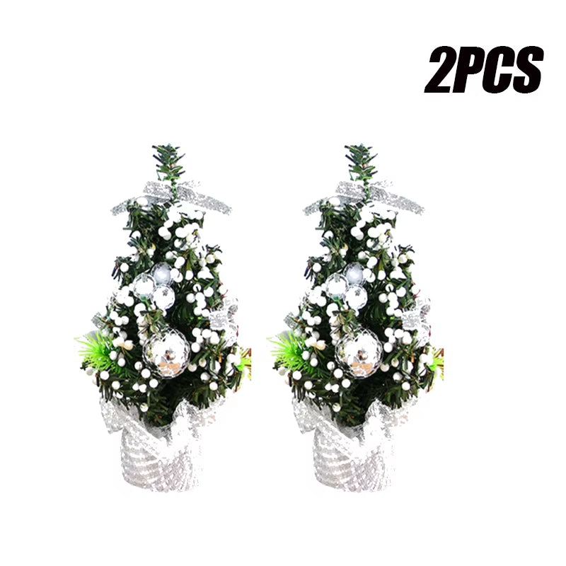 3PCS Christmas Tree Mini Christmas Tree Desktop Decorations Window Decorations Christmas Children'S Gifts Christmas Decorations