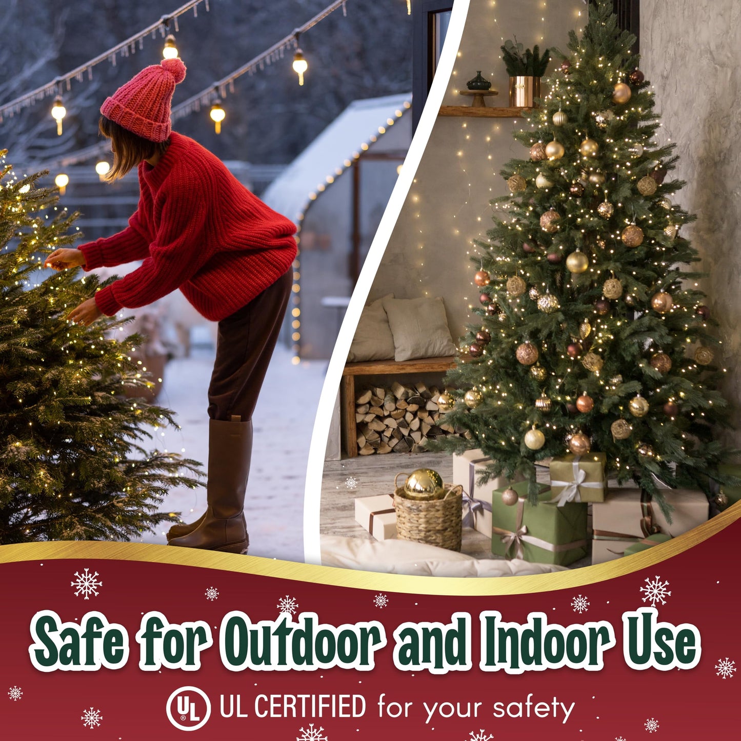 50 Incandescent String Lights White Wire (White Bulbs)