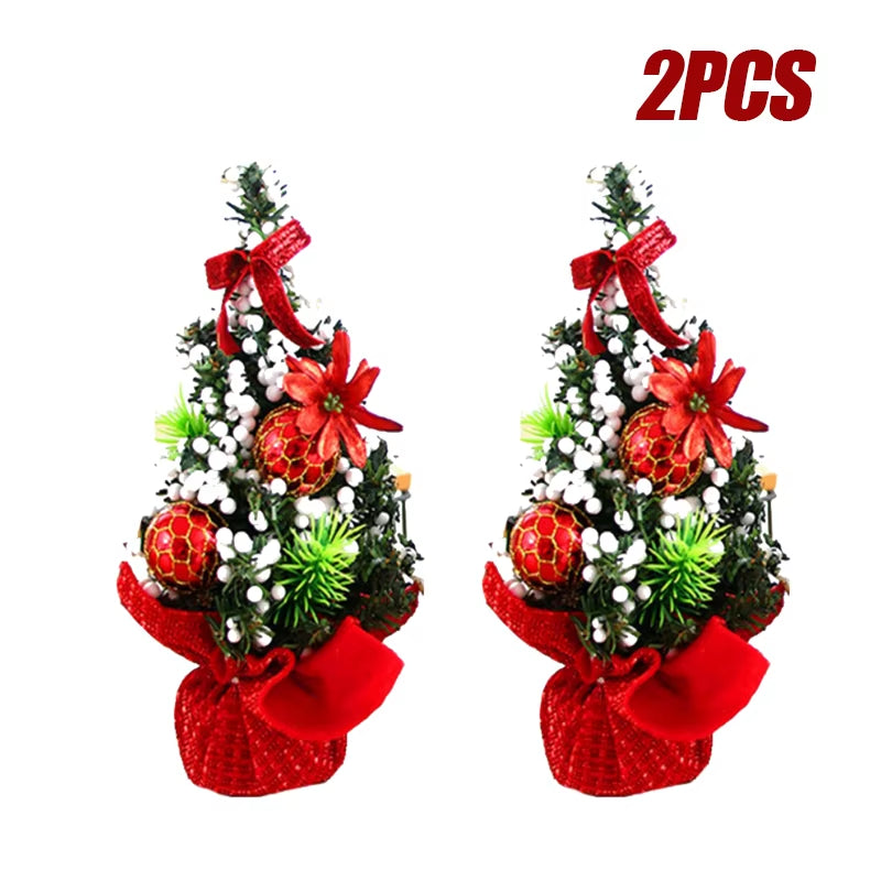 3PCS Christmas Tree Mini Christmas Tree Desktop Decorations Window Decorations Christmas Children'S Gifts Christmas Decorations